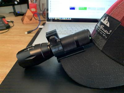 Flashlight Hat Clip