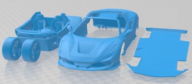 Ferrari F8 Spider 2020 Printable Car
