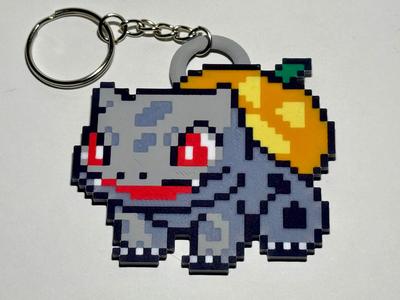 Pumpkin Bulbasaur Keychain