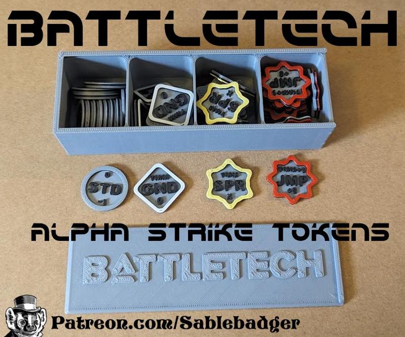 Battletech - Alpha Strike Tokens (expanded)
