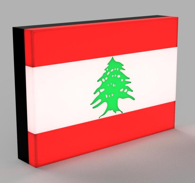 World Flags - Lebanon LED Lamp