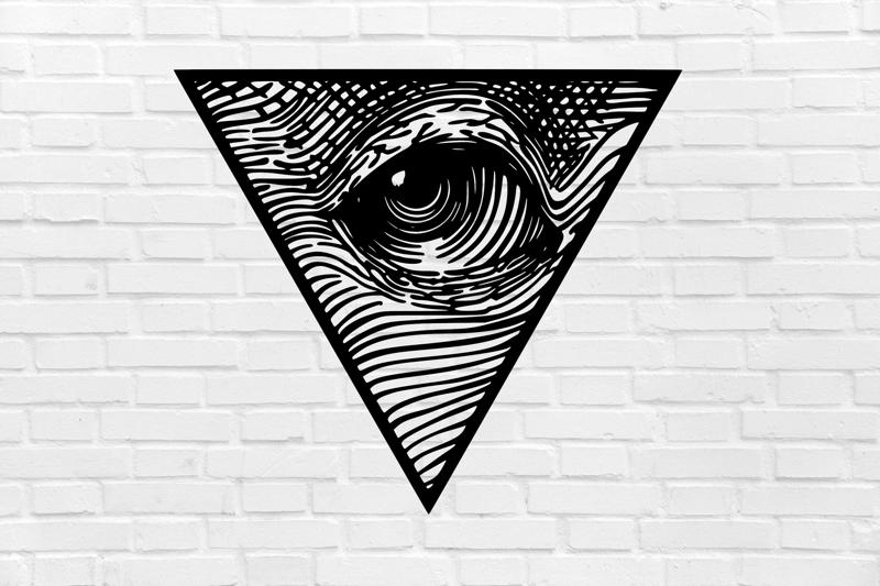 WALL DECORATION eye of providence