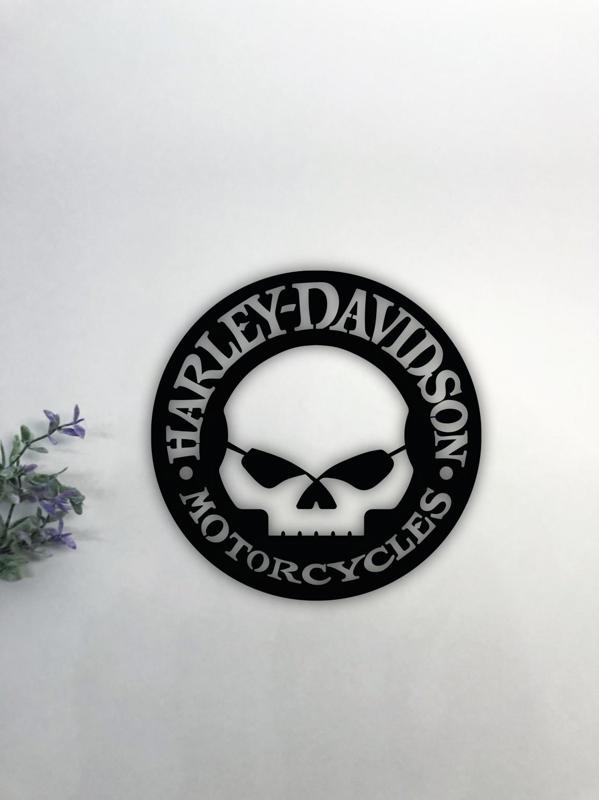 HARLEY DAVIDSON MOTORCYCLES WALL ART HARLEY DAVIDSON WALL DECORATION SKULLS