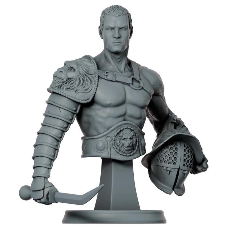 Thracian Gladiator 1/10 scale bust