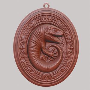 Lizard Animal Necklace Lizard Animal Pendant for CNC Router Laser & 3D Printer