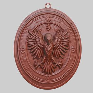 Hawk Animal Pendant Hawk Animal Necklace for CNC Router Laser & 3D Printer