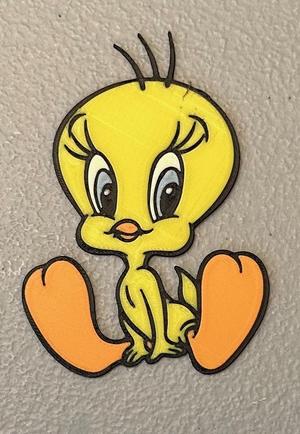 Multicolor Tweety Magnet