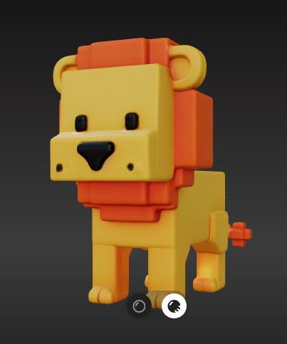 Lions of the Wild: 3D Representation of Three Powerful Lions Together