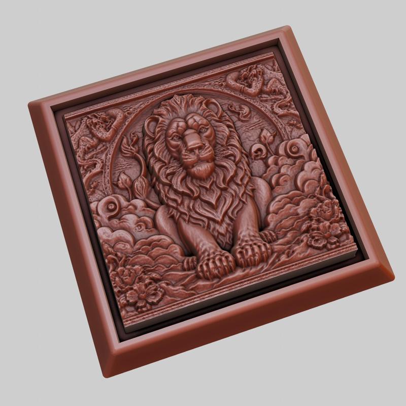 lion Animal 3D Model for CNC Router Laser & 3D Printer