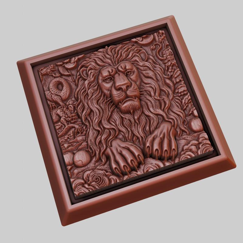 lion Animal 3D Model for CNC Router Laser & 3D Printer