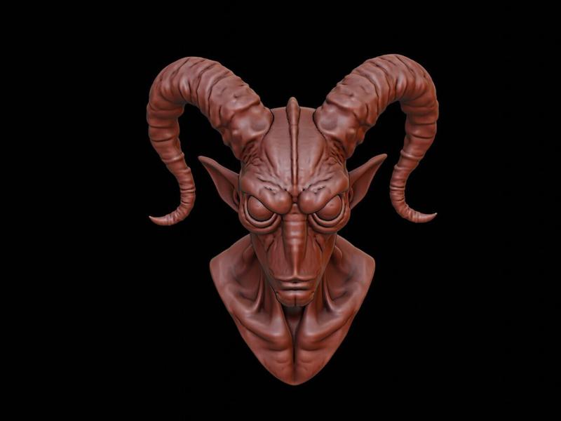 Multi-Eyed Fiend Beast Bust