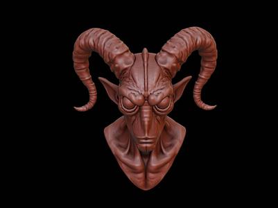 Multi-Eyed Fiend Beast Bust