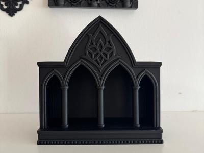 Gothic Cathedral Shelf Display for Dark Decor Goth