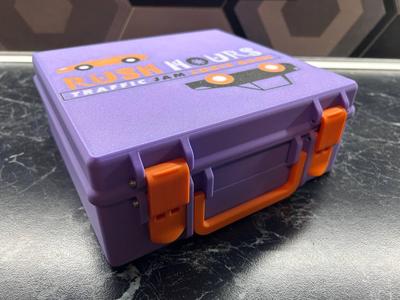 Travel box for Rush hour logical game with cars