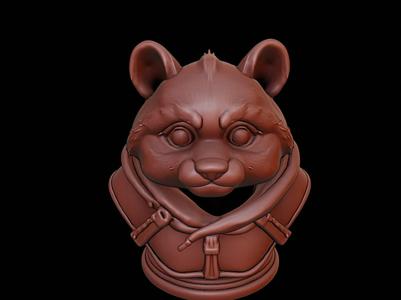 Tanuki Beast Bust