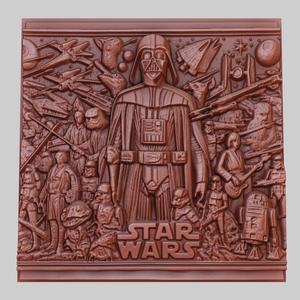 Star Wars: A New Hope 3d printer relief medallion obj stl