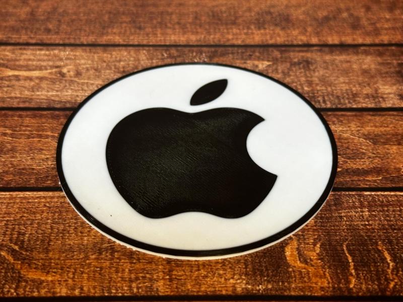 Apple Logo Round Drinks Coaster