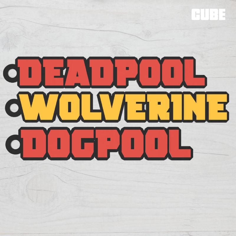 Deadpool vs Wolverine Keychain
