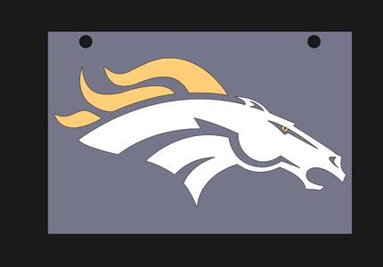 Denver Broncos wall plaque