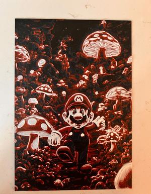 Trippy Mario HueForge