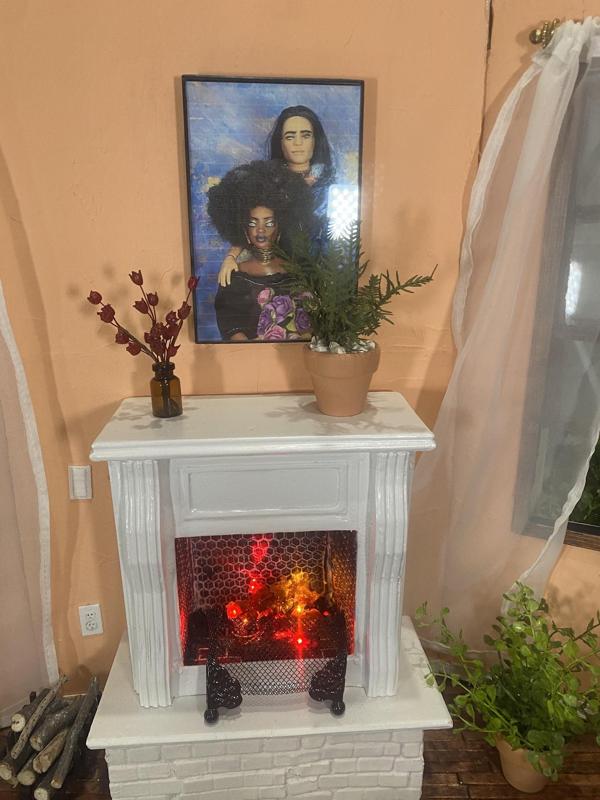 Fireplace 1/6th scale for Barbie