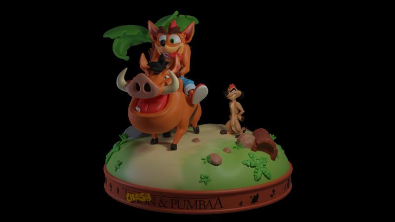 Crash and Pumba