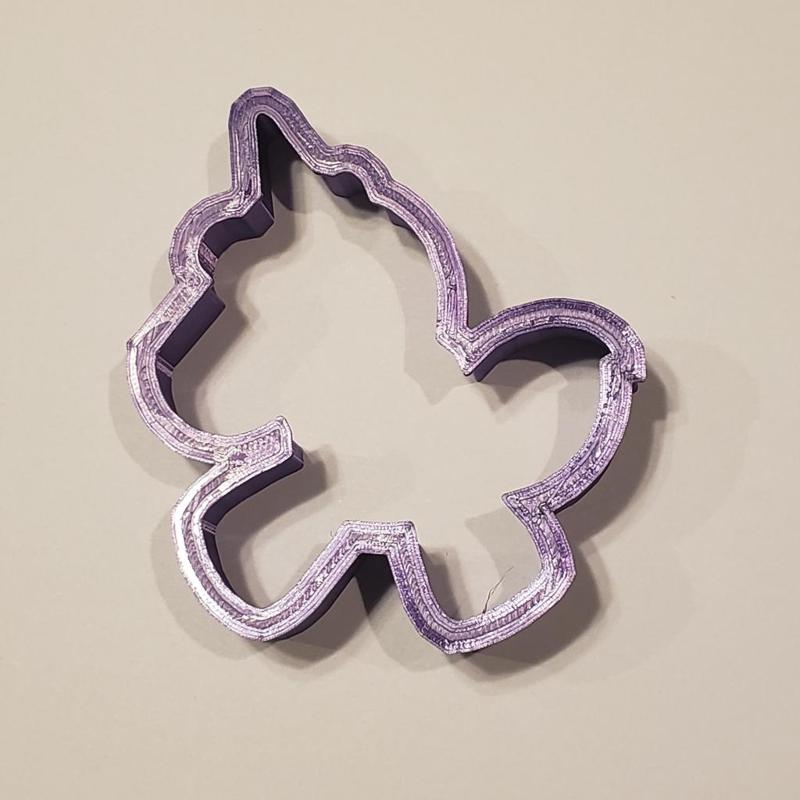 Running Unicorn Cookie Cutter
