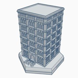 Gothic Building HMSG105 Hex Map Scale