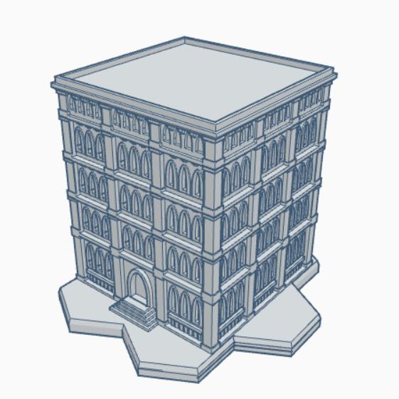 Gothic Building GHB103 With Hex Base