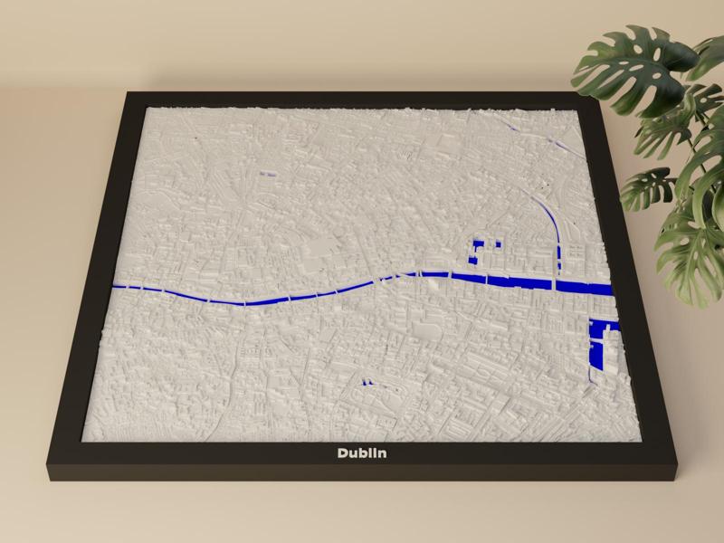Dublin, Ireland - 3D Miniature