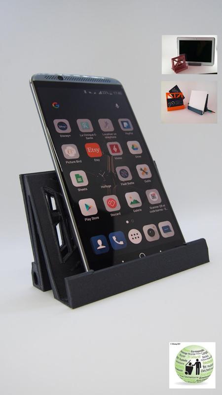 Support for tablets, cell phones, business cards and menus