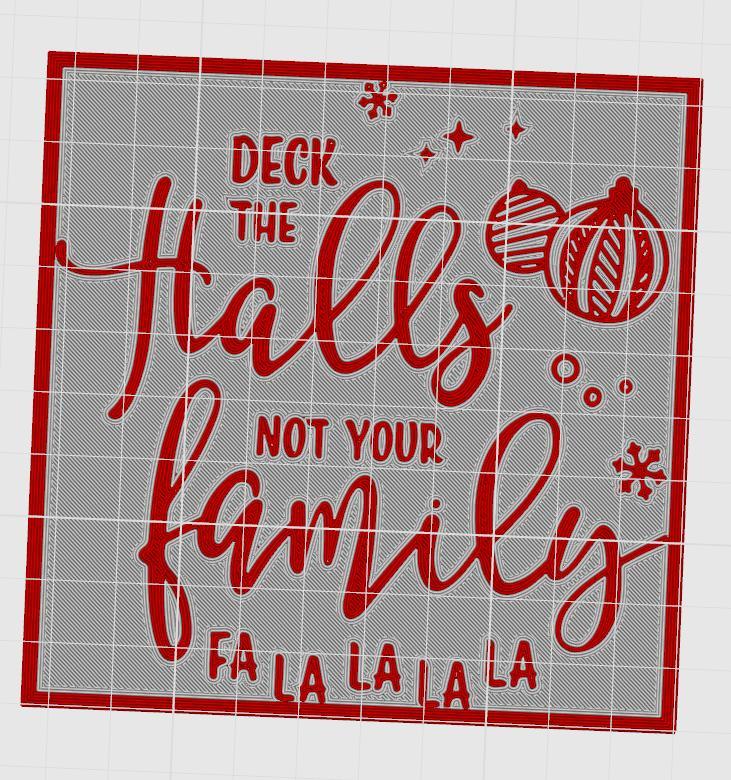 Deck  your family Wall art