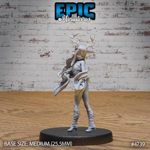 Druid Child Female ‧ DnD Miniature ‧ Tabletop Miniatures ‧ Gaming Monster ‧ 3D Model ‧ RPG ‧ DnDminis ‧ STL FILE