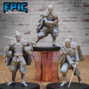 Legendary Ronin Set ‧ DnD Miniature ‧ Tabletop Miniatures ‧ Gaming Monster ‧ 3D Model ‧ RPG ‧ DnDminis ‧ STL FILE