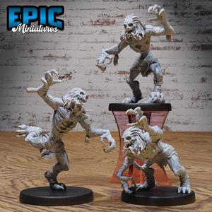 Ghoul Classic Set ‧ DnD Miniature ‧ Tabletop Miniatures ‧ Gaming Monster ‧ 3D Model ‧ RPG ‧ DnDminis ‧ STL FILE