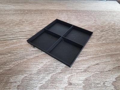 Bricks sorting with 4 big spaces