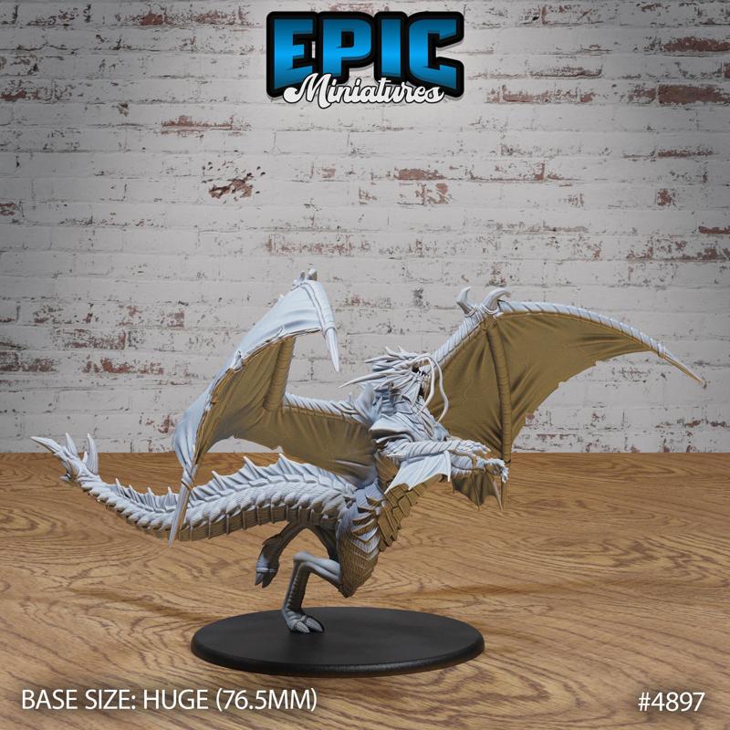 Platinum Dragon Chase ‧ DnD Miniature ‧ Tabletop Miniatures ‧ Gaming Monster ‧ 3D Model ‧ RPG ‧ DnDminis ‧ STL FILE