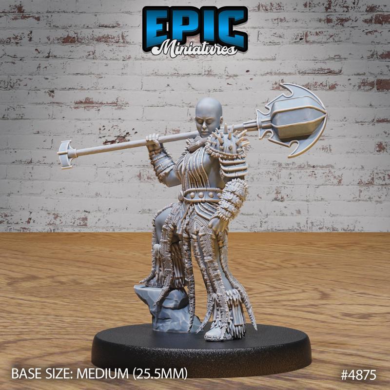 Bald Dwarf Female ‧ DnD Miniature ‧ Tabletop Miniatures ‧ Gaming Monster ‧ 3D Model ‧ RPG ‧ DnDminis ‧ STL FILE