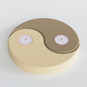 Yin Yang Tea Candle Holder