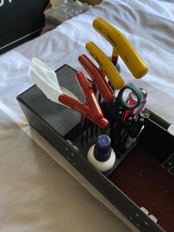 Kimwipes Box and Tool Holder for Yaeger Trough