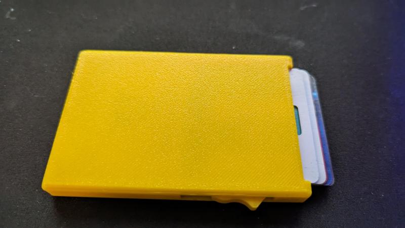 Cascading Slide Slim Minimalistic Wallet With Rounded Corners