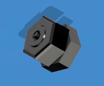 Hollow Bolt and Nut M6