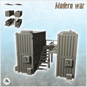 Modern command post in containers (1) - Cold Era Modern Warfare Conflict World War 3 RPG Afghanistan Iraq