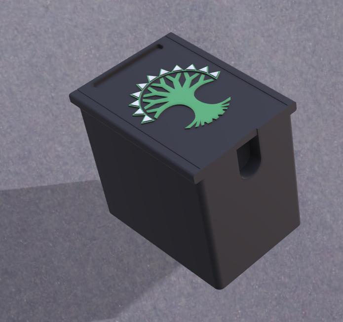 Selesnya Mtg deck box for 120 sleeved cards commander