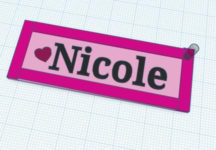 Nicole keychain