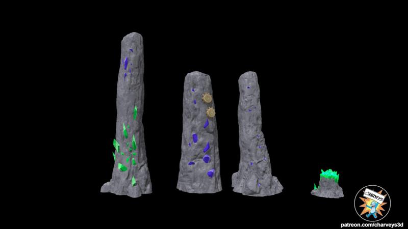 Star Wars Illum Crystal Mines Pieces 3.75" and 6" figures