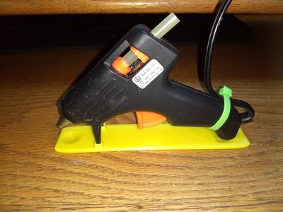 Stand for those cheap hot melt glue guns