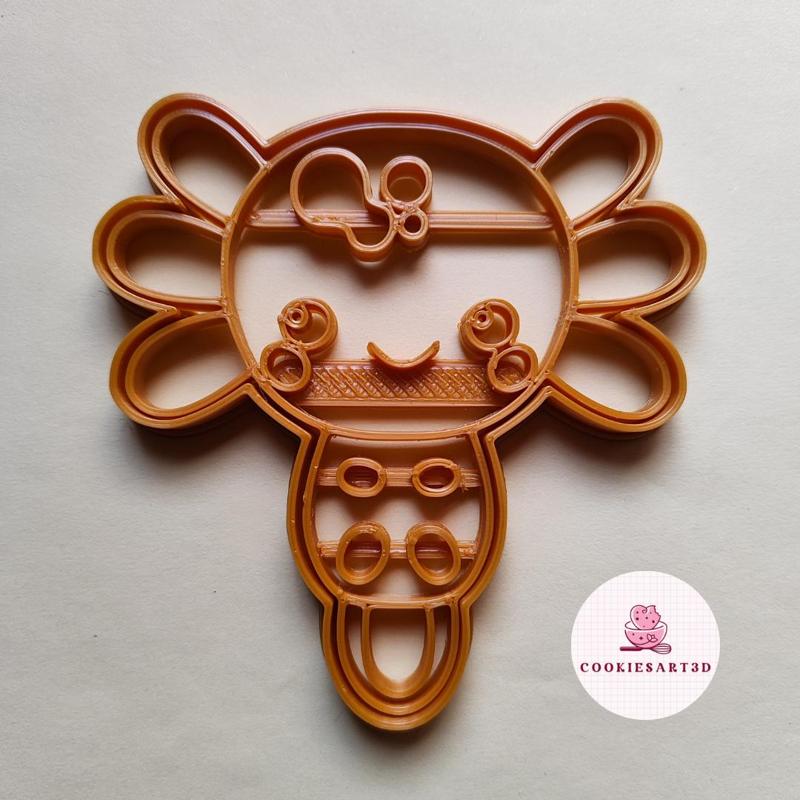 Ajolote Cookie Cutter / Axolotl Cookie Cutter
