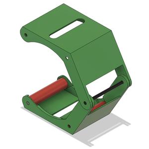 Clamping spool holder