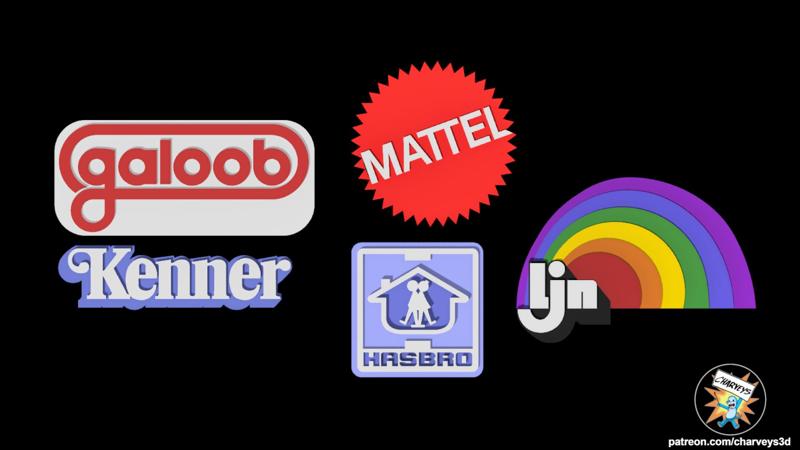 Vintage Toy Company Logos